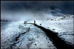 On the way down Kilimanjaro